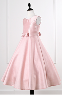 Satin Aline dress with bolero