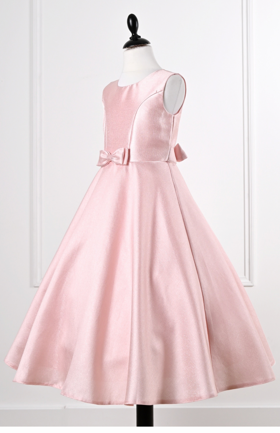 Satin Aline dress with bolero