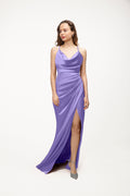 Long  Satin evening dress