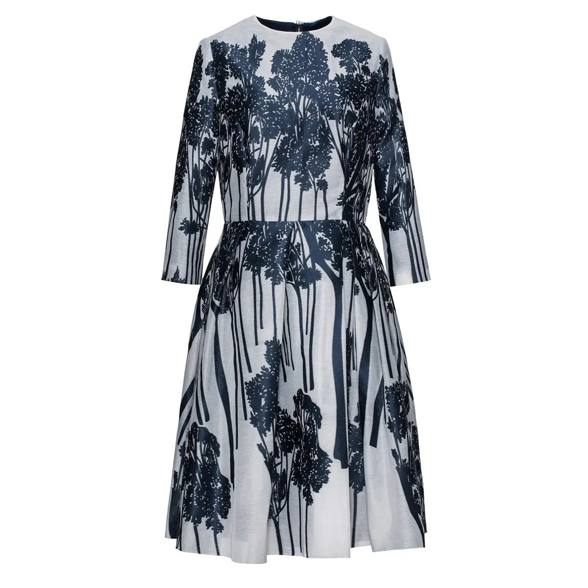 Embroidered A-Line Cocktail Dress