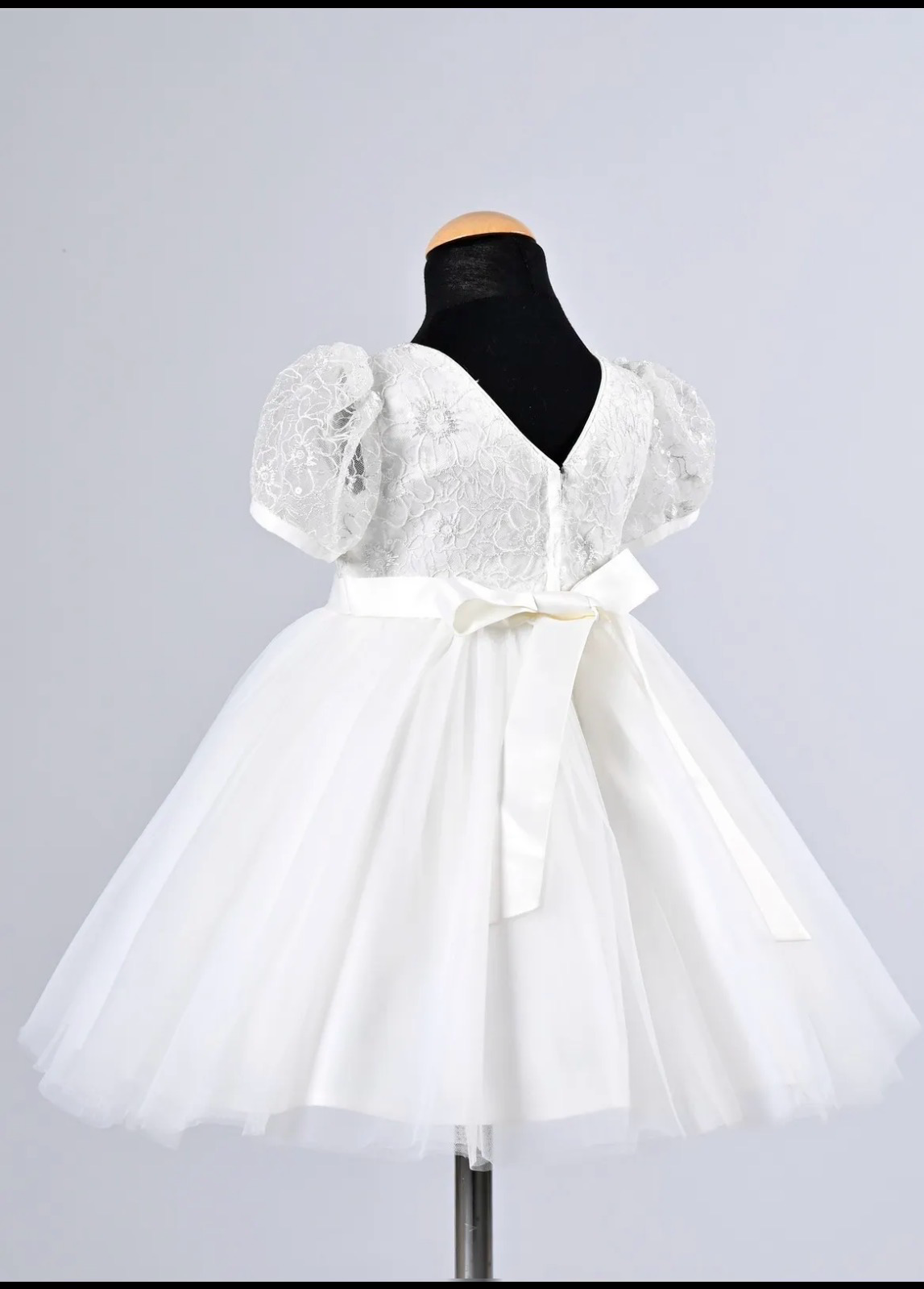 Soft Ivory baptism dress