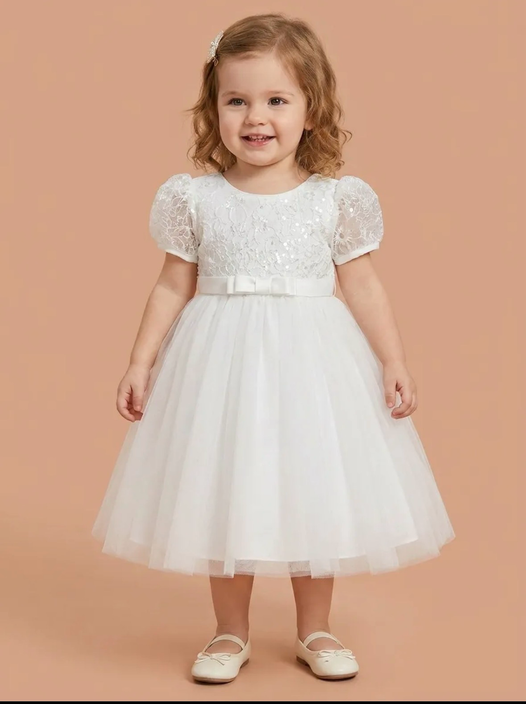 Soft Ivory baptism dress