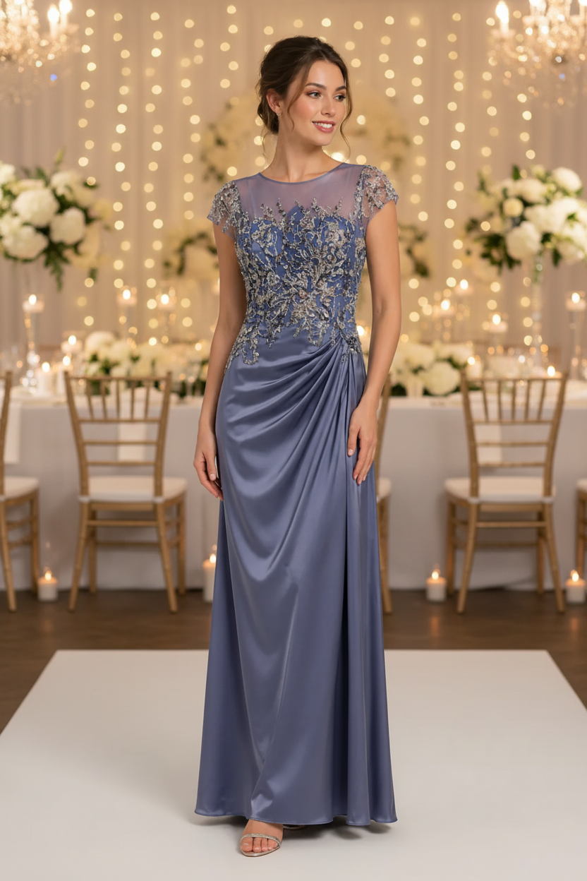 Elegant satin dress