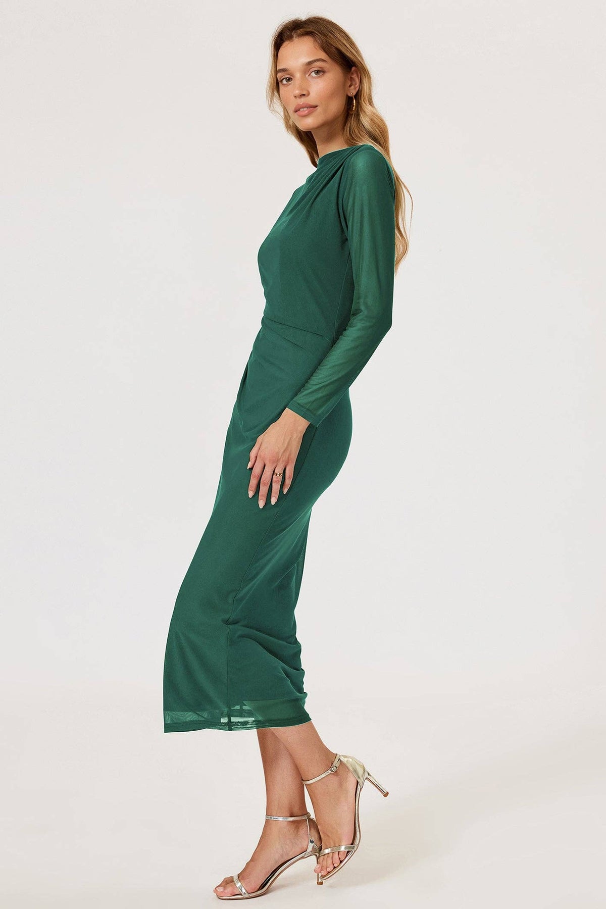Long sleeve midi dress