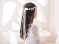 Girls hair accessory, communion wreath