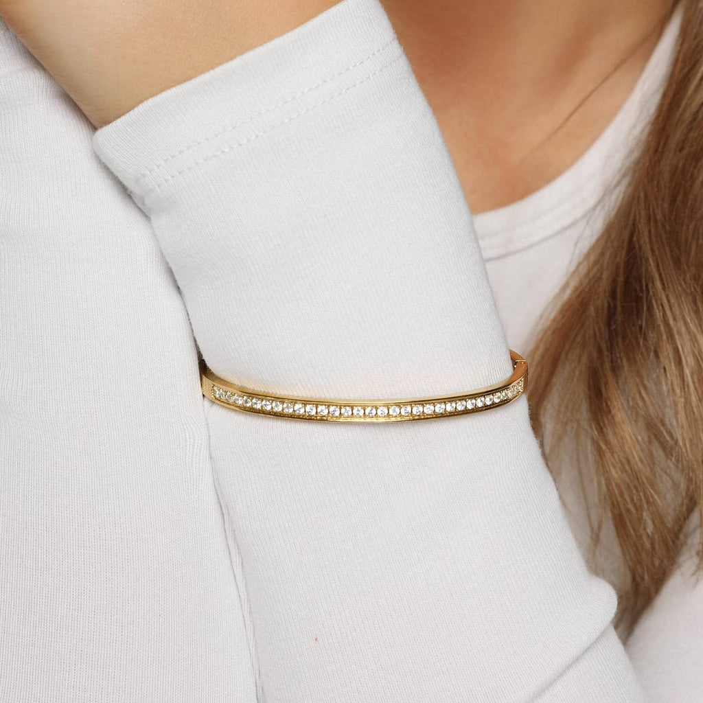 Shine bangle | 18K gold-plated