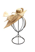 Taupe Round  Disc Fascinator Headband