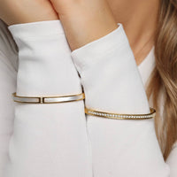 Shine bangle | 18K gold-plated