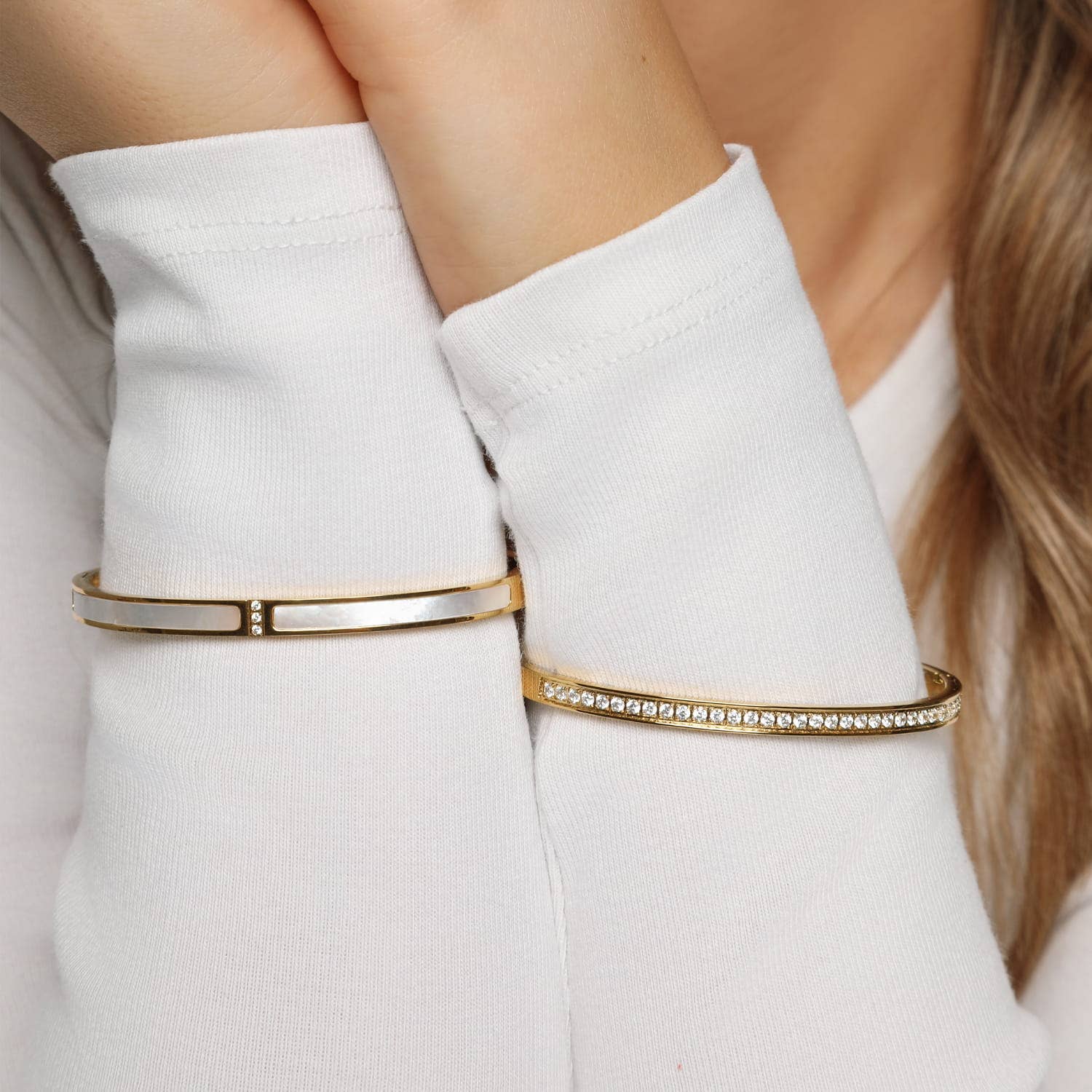 Shine bangle | 18K gold-plated