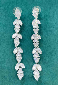 Long  Cubic Zirconia Earrings