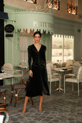 Green Velvet Dress