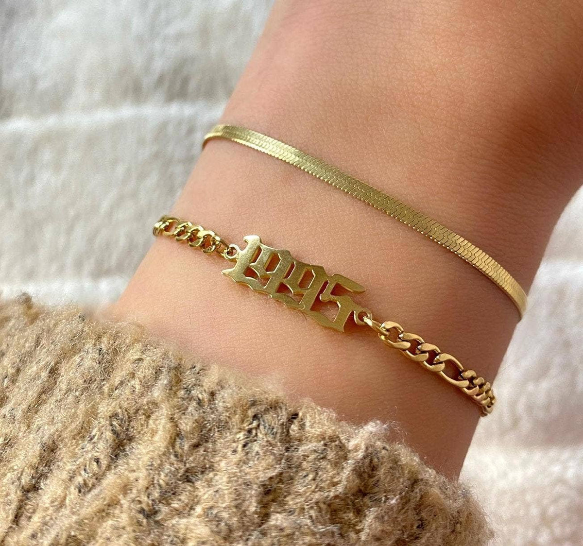 Snake Skin | 18k gold plated bracelet