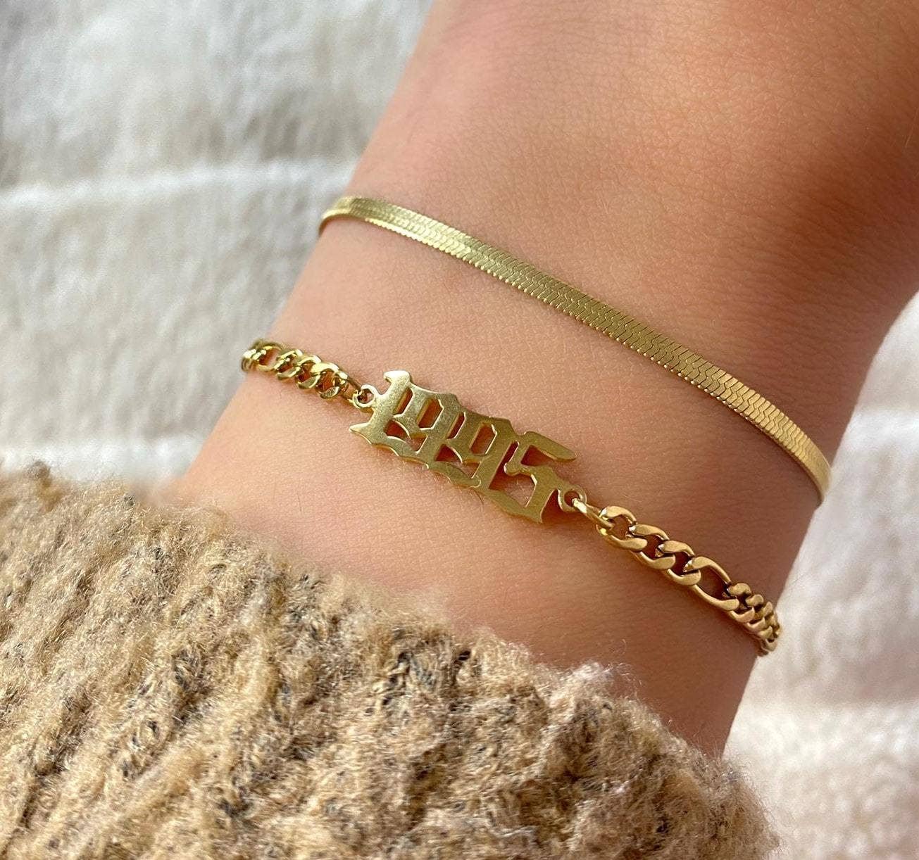 Snake Skin | 18k gold plated bracelet