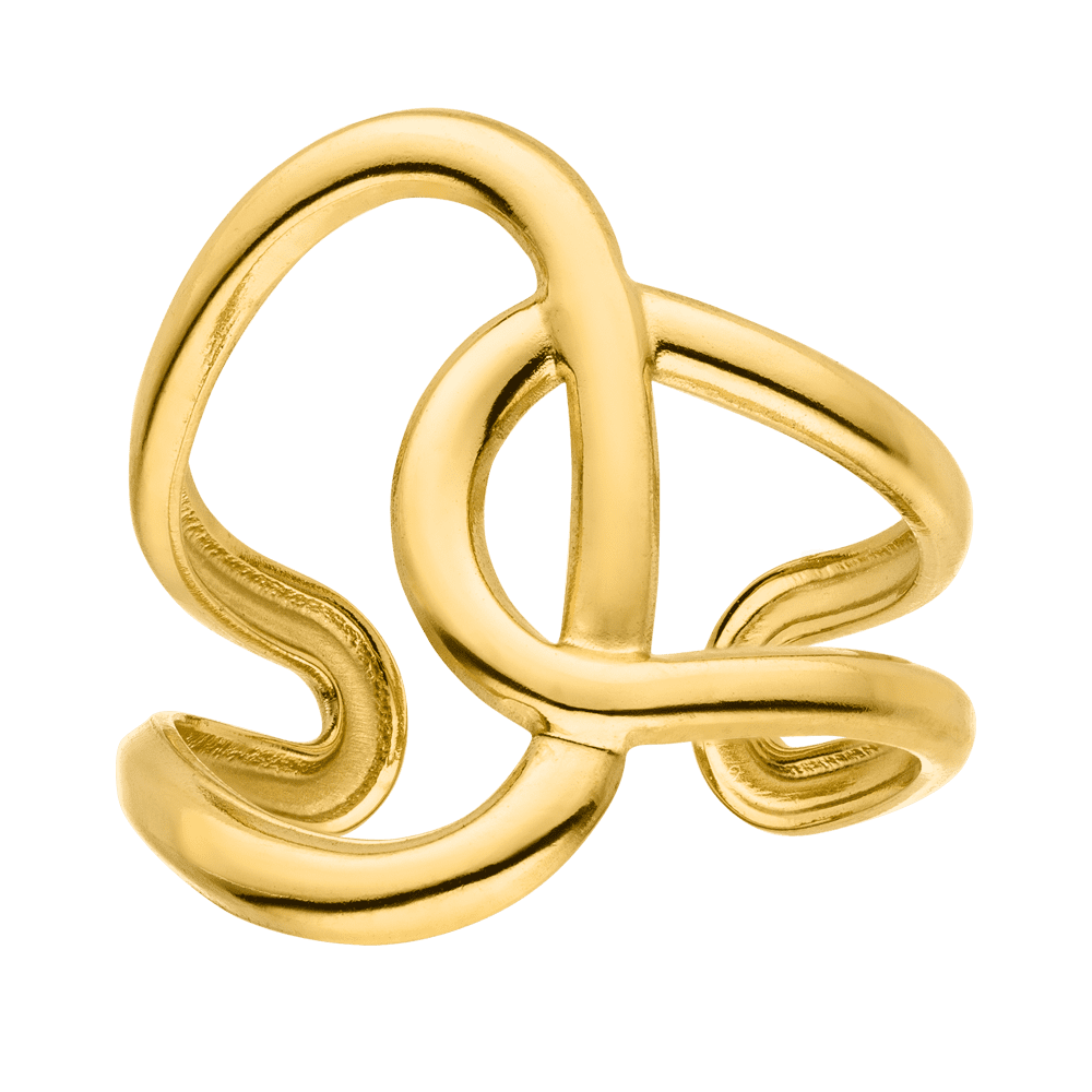 Abstract Ring | 18K gold-plated