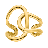 Abstract Ring | 18K gold-plated