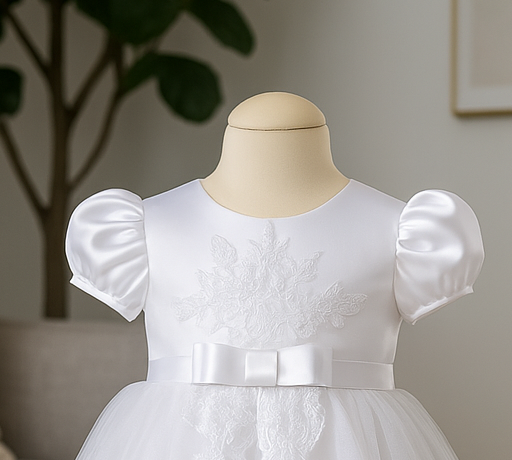 Christening, Baptism White Dress, Baby Girl Gown