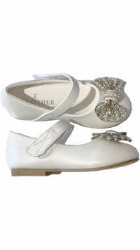 Ballerina Shoes with Flower Rhinestone