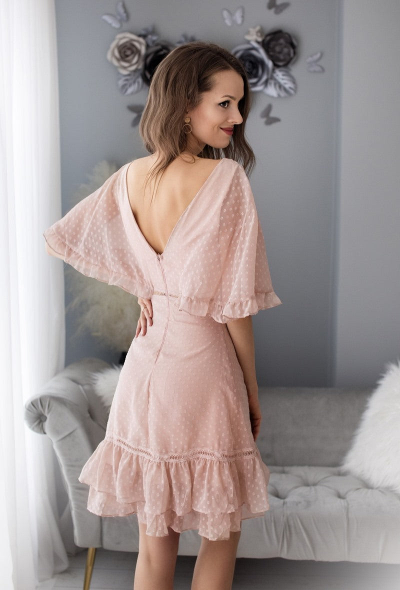 Rosaria Pink A-Line Cocktail Dress
