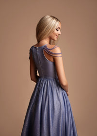 Long ball gown with Pearls  beads