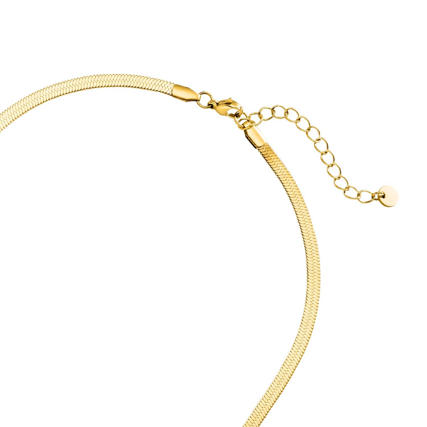 Snake skin | 18k gold plated chain