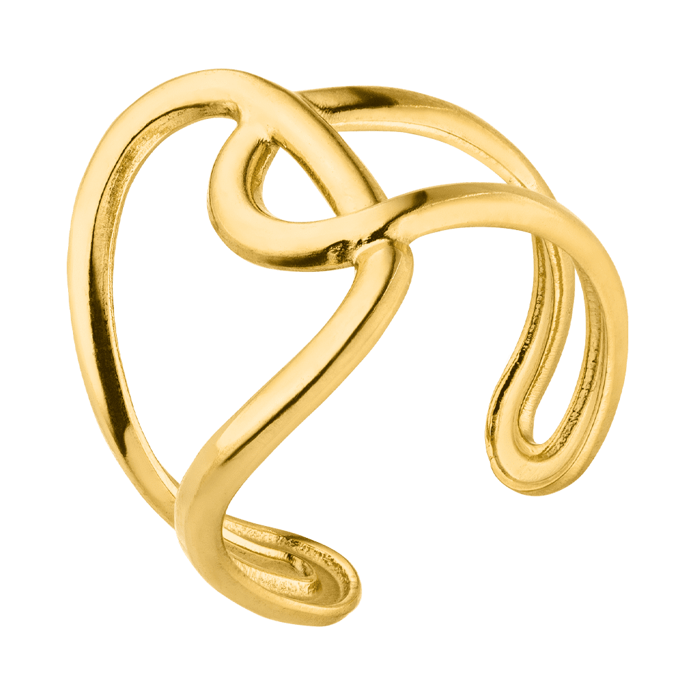 Abstract Ring | 18K gold-plated