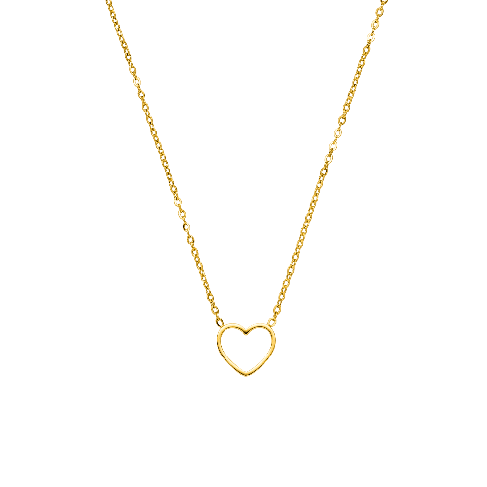 Fine Heart Necklace | 18K Gold Plated