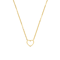 Fine Heart Necklace | 18K Gold Plated