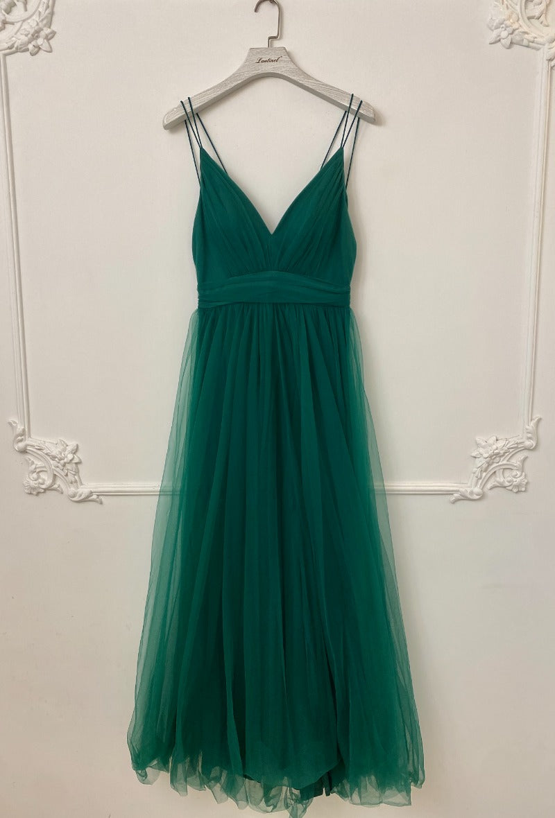 Spaghetti Straps Tulle evening dress