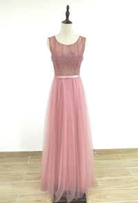 Anita Rhinestone,  Embroidered  soft tulle Dress