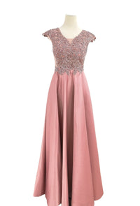 Berenice Satin and lace Bridesmaid dress