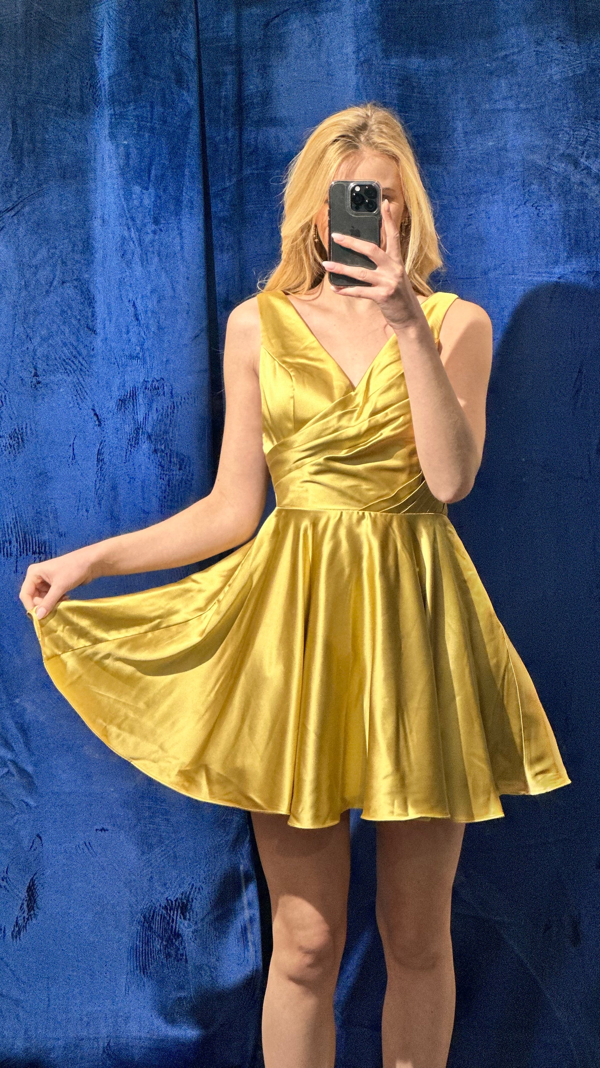 Golden Hour Satin Dress