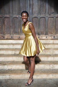 Golden Hour Satin Dress