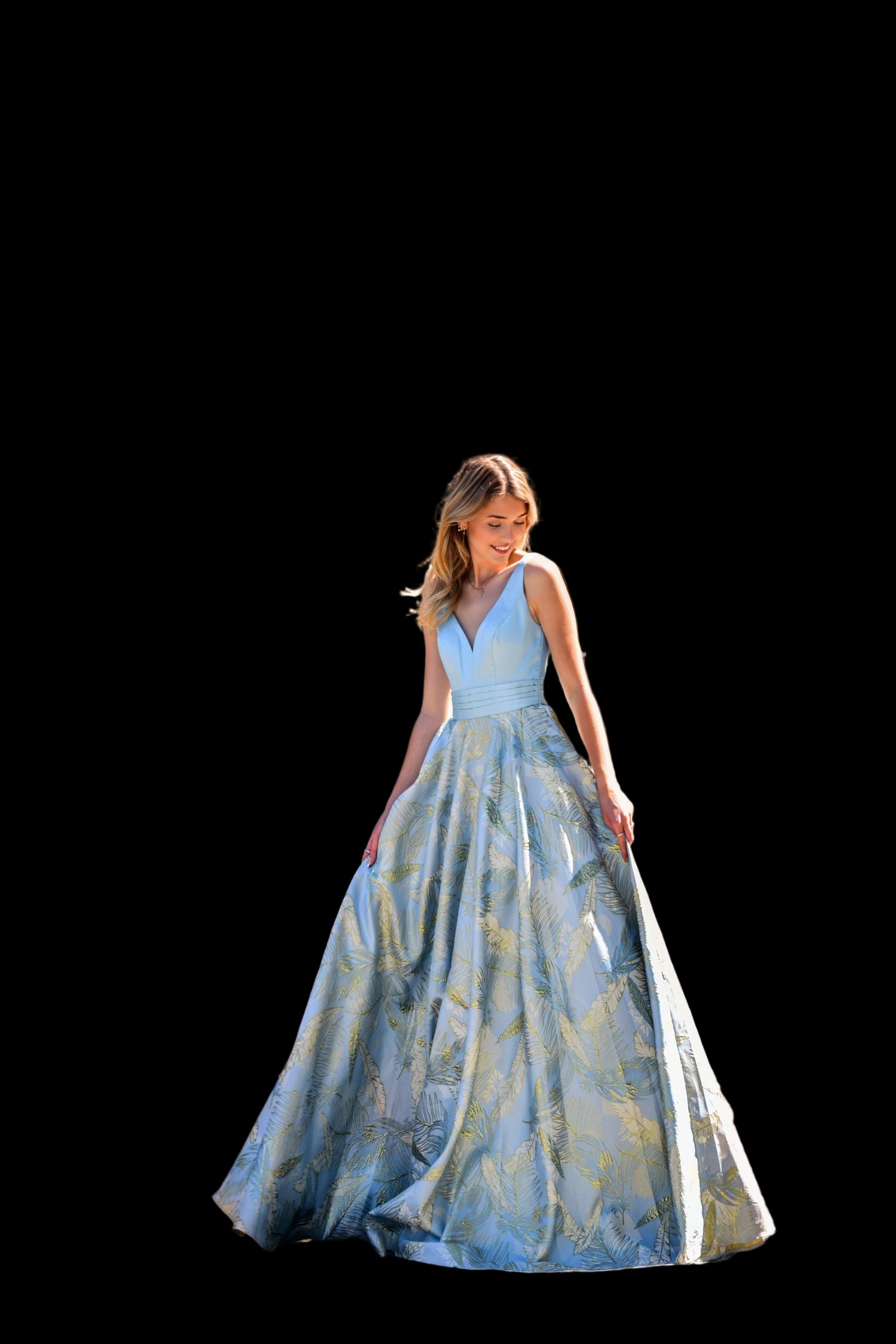 Satin and Brocade Aline dress