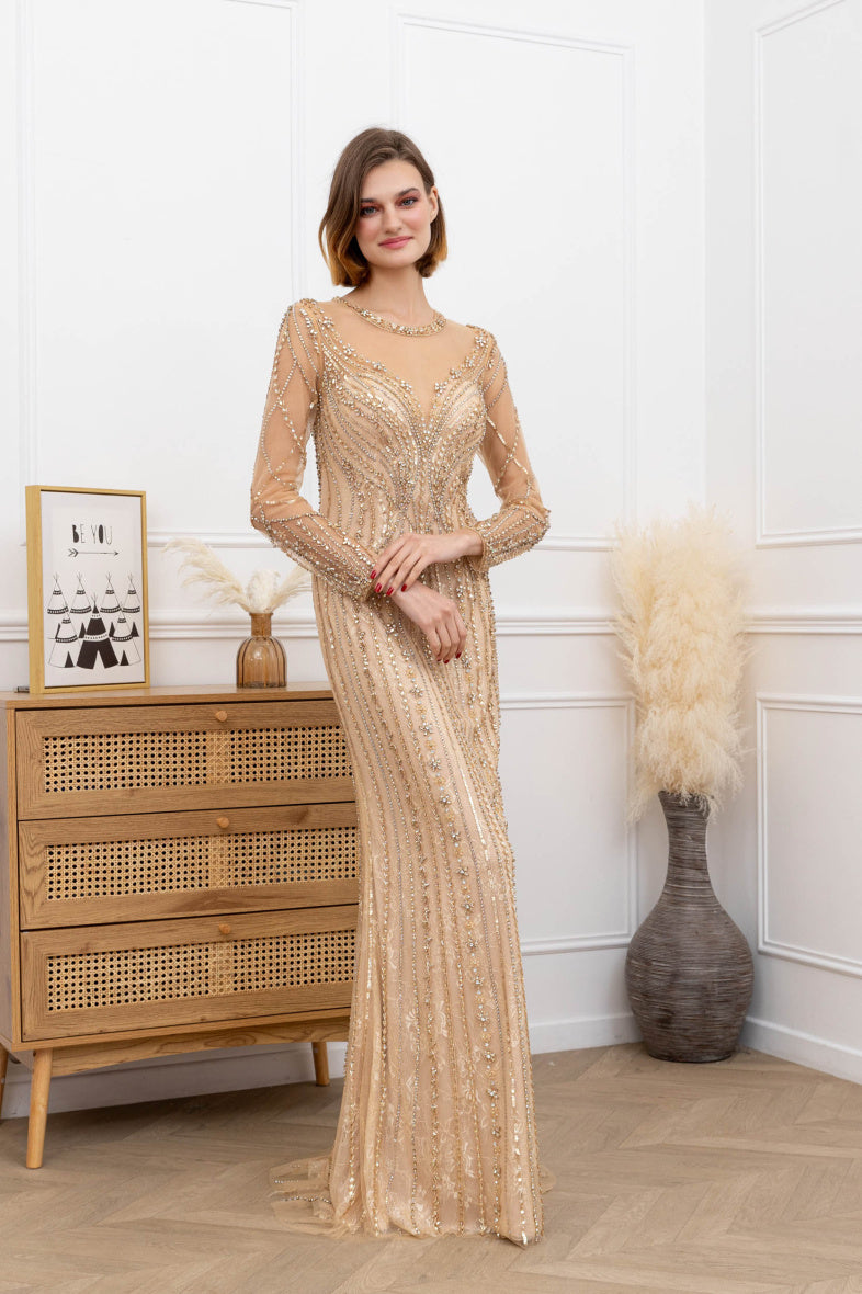 Long Sleeve Mother of the bride and Groom Dress