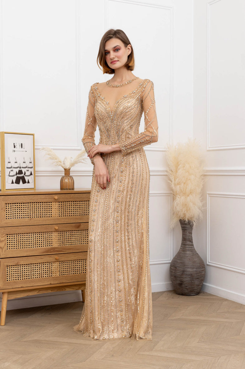Long Sleeve Mother of the bride and Groom Dress