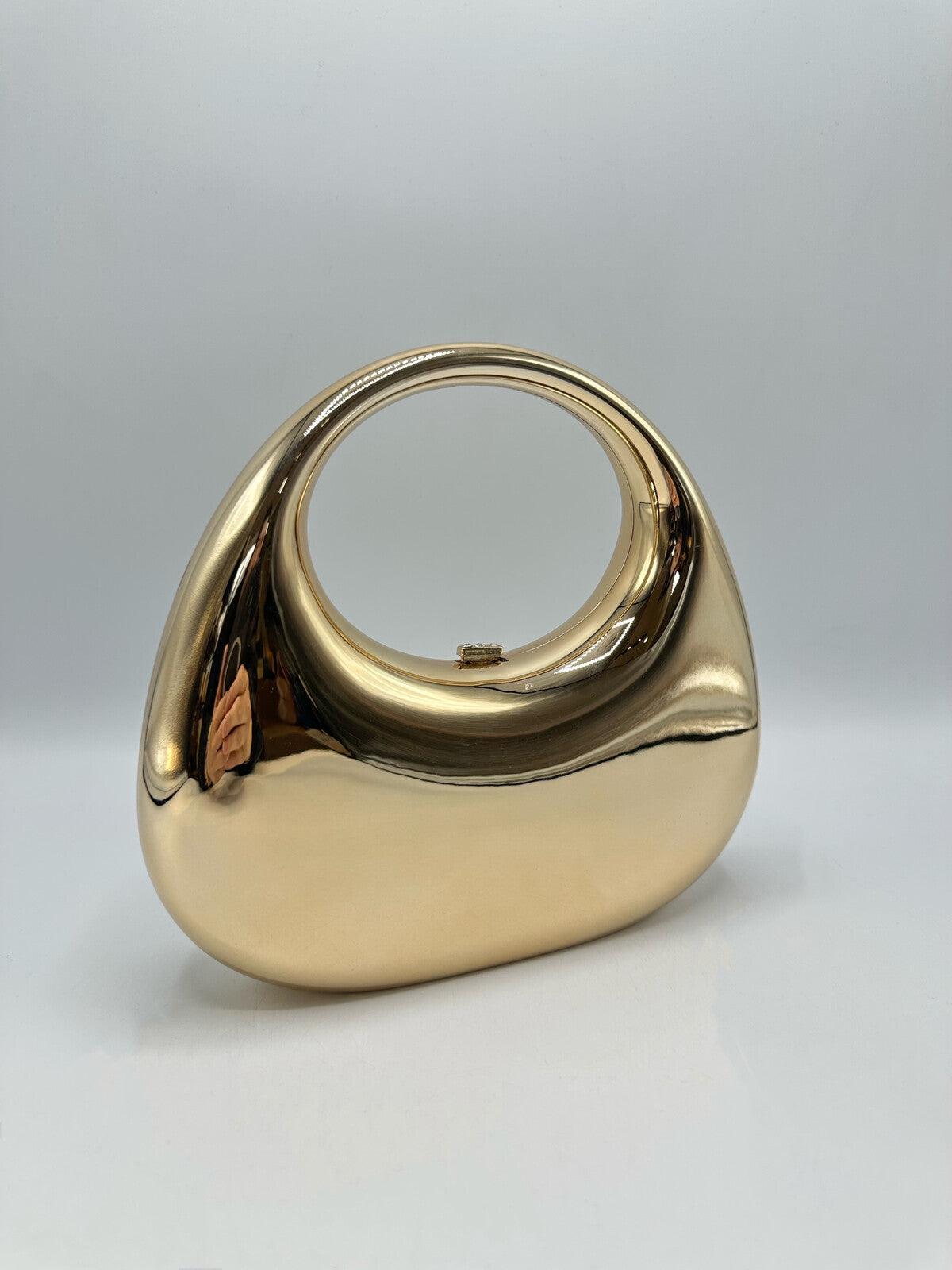 Mirror-effect handbag